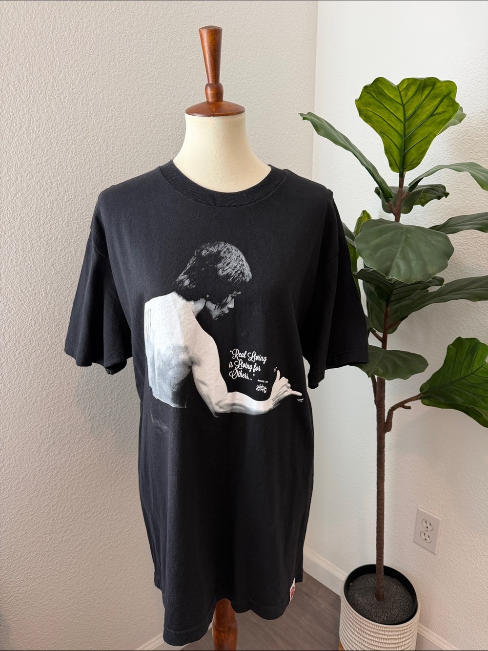 Vintage Aloha Army Bruce Lee “Real Living” Tee - Picture 2 of 15